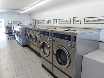 How can you locate a local laundromat?