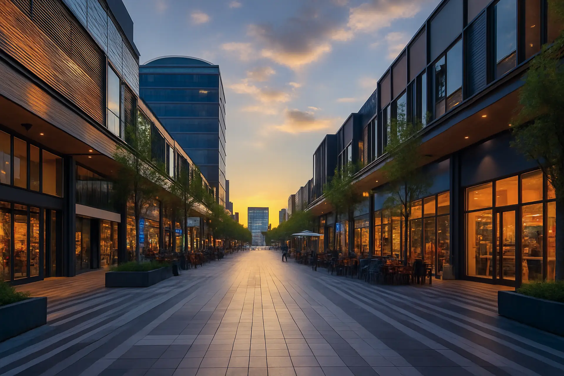 Business marketplace background