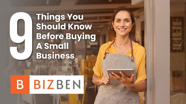 Thumbnail for 9 Things You Should Know Before Buying A Small Business