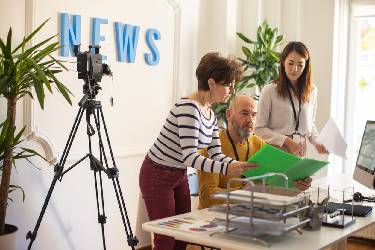 Photo or depiction of a media & publishing business