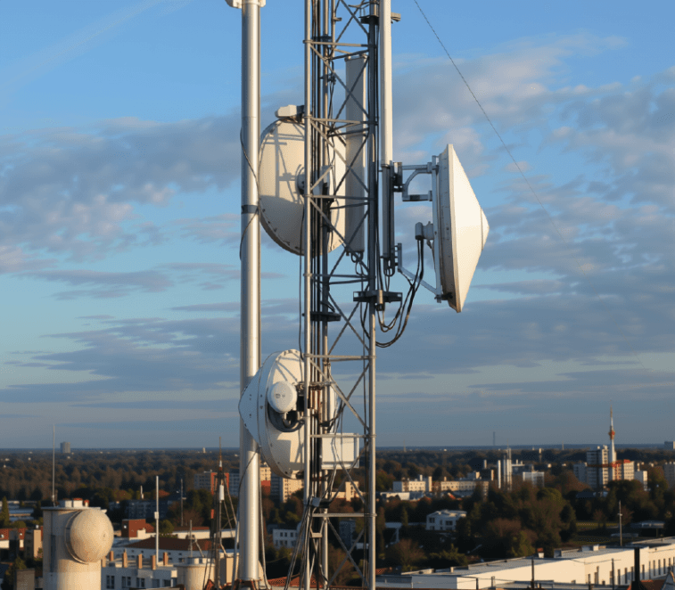 Photo or depiction of a communication business