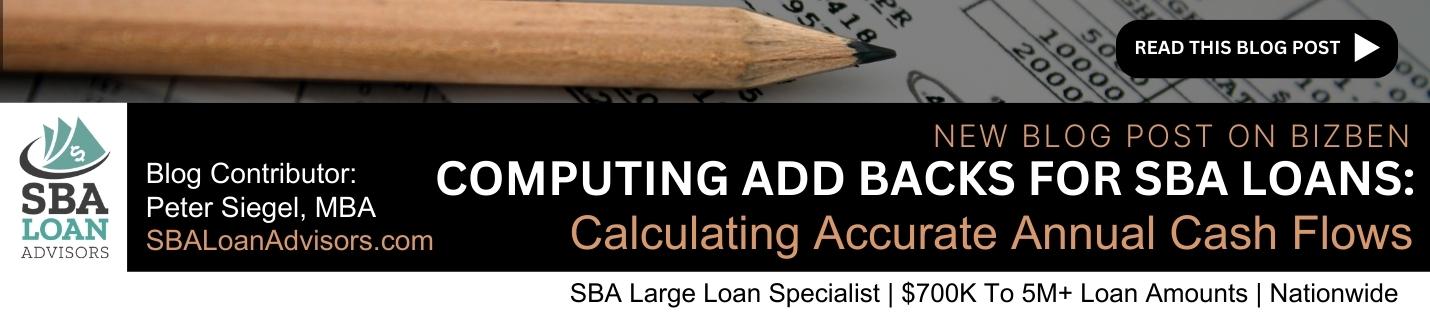 SBA Loans Computing Add Backs