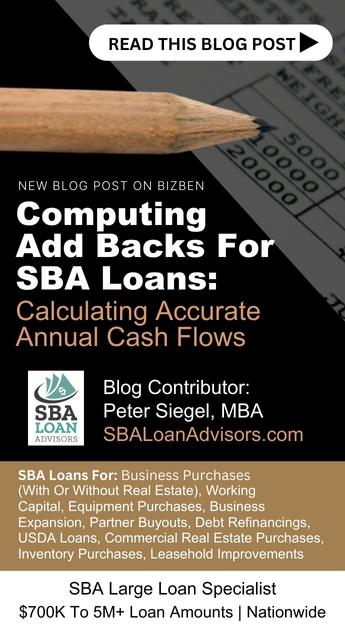 SBA Loans Computing Add Backs